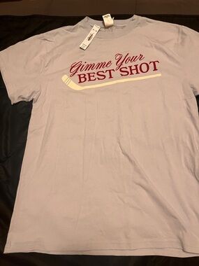 Gimme Your Best Shot Light Lavender Graphic T-Shirt